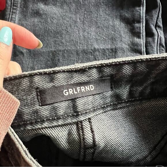 GRLFRND Eva Denim Mini Skirt in Silver Spoon Wash - Picture 7 of 10